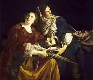 "Giuditta e la testa di Oloferne", dipinto di Orazio Gentileschi (1563-1639). Vaticano, Pinacoteca. "Giuditta e la testa di Oloferne", dipinto di Orazio Gentileschi (1563-1639). Vaticano, Pinacoteca.