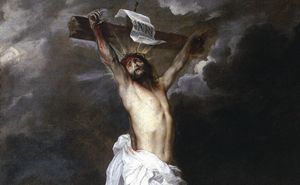Crocifissione, Dipinto di Antoon van Dyck (1599-1641). Genova, Galleria di Palazzo Reale.
