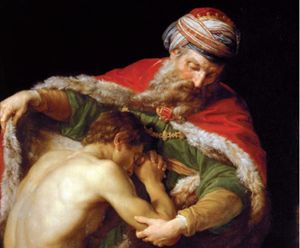 IL RITORNO DEL FIGLIO PRODIGO - Dipinto di Pompeo Girolamo Batoni (1708-1787). Museo di Vienne (Francia). IL RITORNO DEL FIGLIO PRODIGO - Dipinto di Pompeo Girolamo Batoni (1708-1787). Museo di Vienne (Francia).